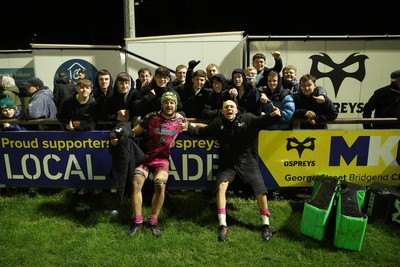 071225 - Ospreys v Connacht - European Challenge Cup - Harri Deaves and Luke Davies of Ospreys 