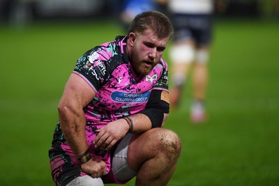 071225 - Ospreys v Connacht - EPCR Challenge Cup - Dejected Garyn Phillips of Ospreys after conceding a try