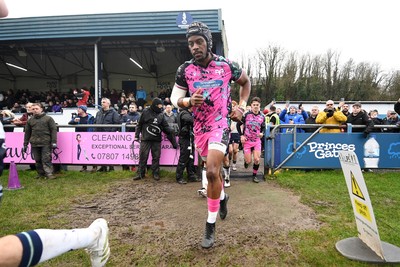 071225 - Ospreys v Connacht - EPCR Challenge Cup - Ospreys players run out at the start of the match