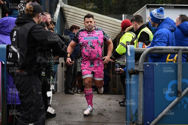 071225 - Ospreys v Connacht - EPCR Challenge Cup - Tom Botha of Ospreys runs out for his 150th cap