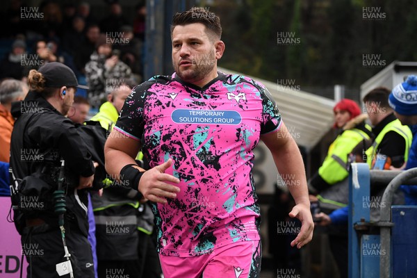 071225 - Ospreys v Connacht - EPCR Challenge Cup - Tom Botha of Ospreys runs out for his 150th cap