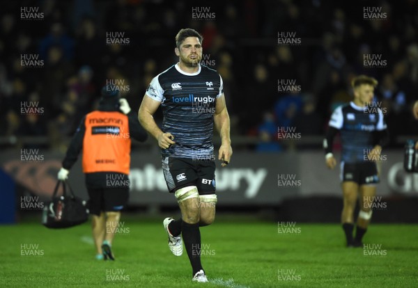 261018 - Ospreys v Connacht - Guinness PRO14 - Rob McCusker of Ospreys leaves the field after being shown a yellow card
