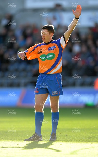 271012 - Ospreys v Connacht - RaboDirect PRO12 -Referee George Clancy