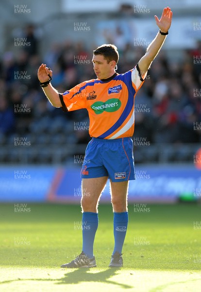 271012 - Ospreys v Connacht - RaboDirect PRO12 -Referee George Clancy