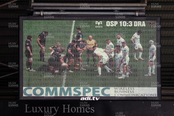 250323 - Ospreys v Dragons - United Rugby Championship - LED Ad boards