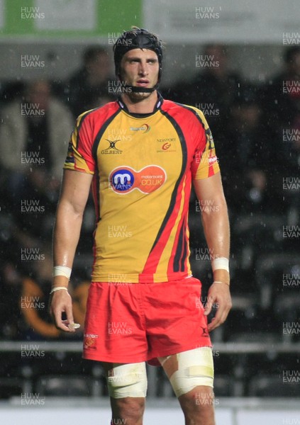 30.10.10 Ospreys v Newport Gwent Dragons - Magners League -  Dragons' lock: Luke Charteris. 