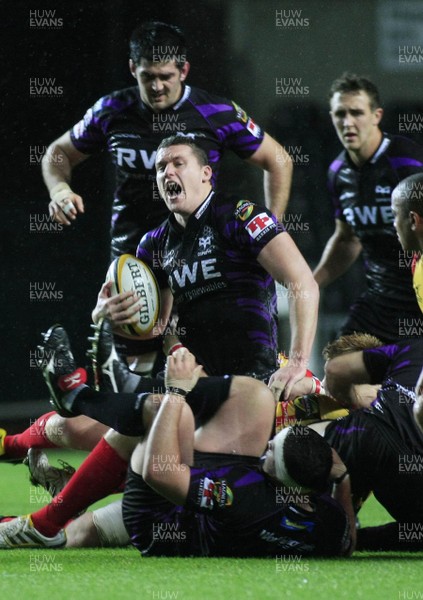 30.10.10 Ospreys v Newport Gwent Dragons - Magners League -  Ospreys' Ian Evans in actoin.  