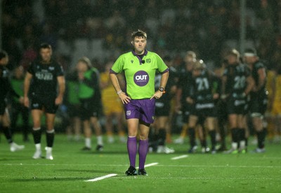 241026 - Ospreys v Dragons - United Rugby Championship - Referee Ben Whitehouse 