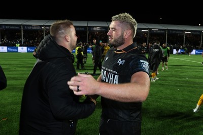 241026 - Ospreys v Dragons - United Rugby Championship - Gareth Thomas of Ospreys at full time