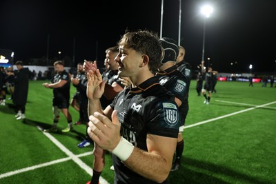 241026 - Ospreys v Dragons - United Rugby Championship - Dan Edwards of Ospreys at full time