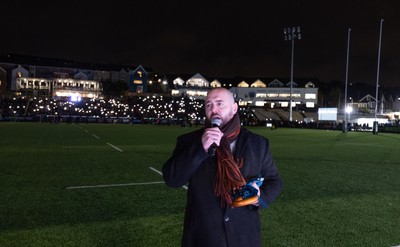 241026 Ospreys v Dragons RFC, BKT United Rugby Championship - Calon Lan is sung ahead of the start of the match