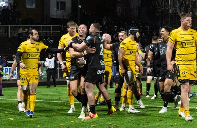 241026 Ospreys v Dragons RFC, BKT United Rugby Championship - Ross Moriarty of Ospreys powers over to score try