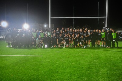241026 - Ospreys v Dragons RFC - United Rugby Championship - Ospreys team photo