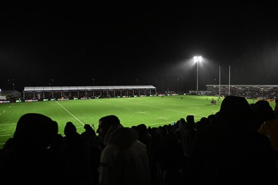 241026 - Ospreys v Dragons RFC - United Rugby Championship - General view of play