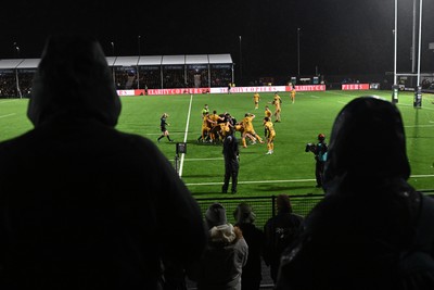 241026 - Ospreys v Dragons RFC - United Rugby Championship - A general view of play