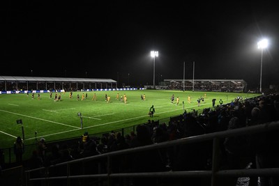 241026 - Ospreys v Dragons RFC - United Rugby Championship - A general view of play