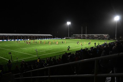 241026 - Ospreys v Dragons RFC - United Rugby Championship - A general view of play