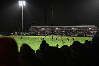 241026 - Ospreys v Dragons RFC - United Rugby Championship - A general view of play