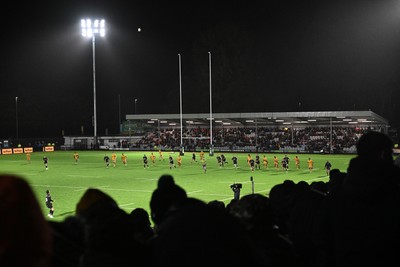 241026 - Ospreys v Dragons RFC - United Rugby Championship - A general view of play