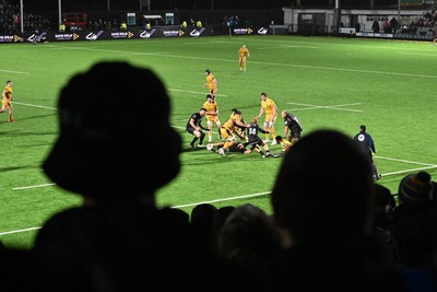 241026 - Ospreys v Dragons RFC - United Rugby Championship - A general view of play