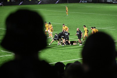 241026 - Ospreys v Dragons RFC - United Rugby Championship - A general view of play