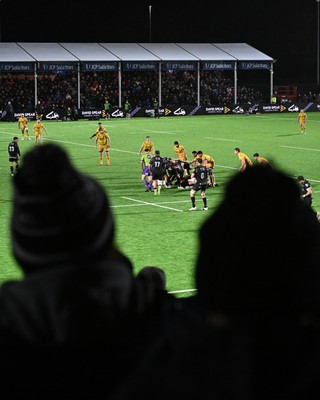 241026 - Ospreys v Dragons RFC - United Rugby Championship - A general view of play