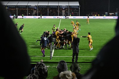 241026 - Ospreys v Dragons RFC - United Rugby Championship - A general view of play