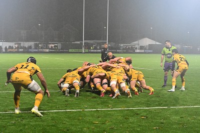 241026 - Ospreys v Dragons RFC - United Rugby Championship - A general view of play