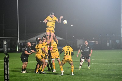 241026 - Ospreys v Dragons RFC - United Rugby Championship - A general view of play