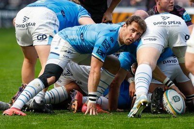260425 - Ospreys v Dragons RFC - United Rugby Championship - Rhodri Williams of Dragons