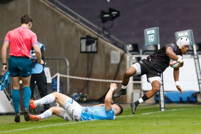260425 - Ospreys v Dragons RFC - United Rugby Championship - Daniel Kasende of Ospreys