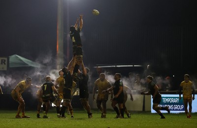 310126 - Ospreys v Dragons - United Rugby Championship - James Fender of Ospreys wins the line out