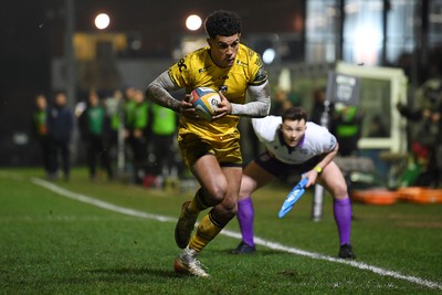 310126 - Ospreys v Dragons RFC - United Rugby Championship - Rio Dyer of Dragons