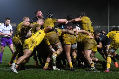 310126 - Ospreys v Dragons RFC - United Rugby Championship - Ospreys push over to score a try