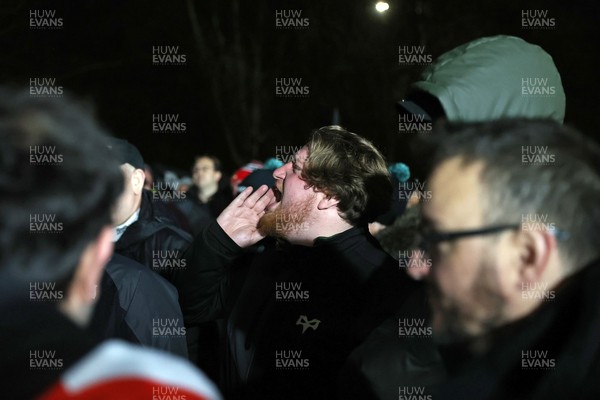 310126 - Ospreys v Dragons - United Rugby Championship - Fans protest before the game