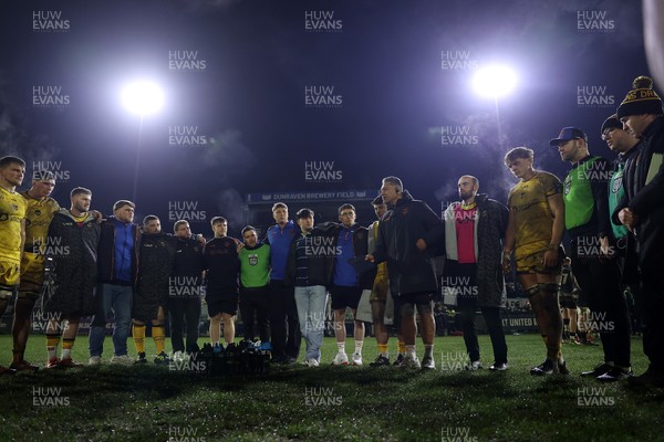 310126 - Ospreys v Dragons - United Rugby Championship - Dragons Head Coach Filo Tiatia at full time