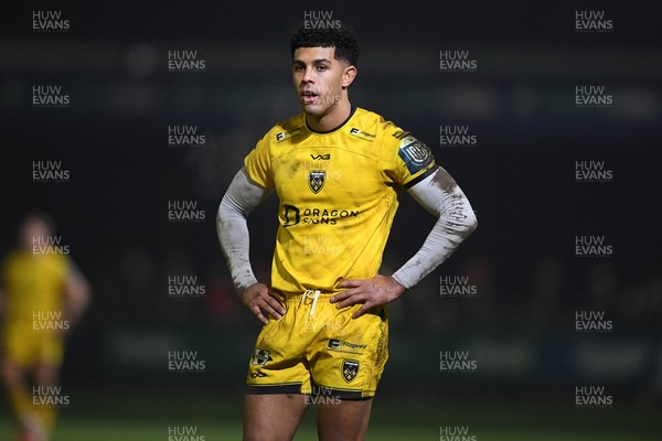 310126 - Ospreys v Dragons RFC - United Rugby Championship - Rio Dyer of Dragons