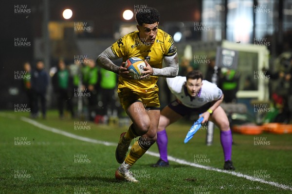 310126 - Ospreys v Dragons RFC - United Rugby Championship - Rio Dyer of Dragons
