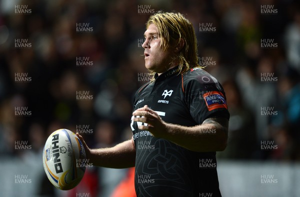 210913 - Ospreys v Edinburgh - RaboDirect PRO12 -Richard Hibbard of Ospreys