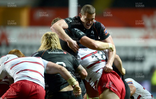 210913 - Ospreys v Edinburgh - RaboDirect PRO12 -Ian Evans of Ospreys