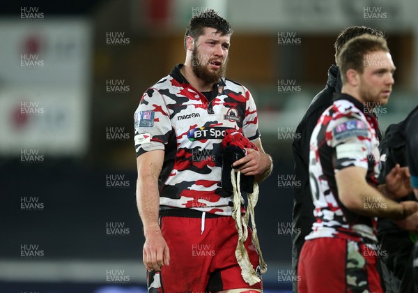 190216 - Ospreys v Edinburgh - Guinness PRO12 - Grant Gilchrist of Edinburgh