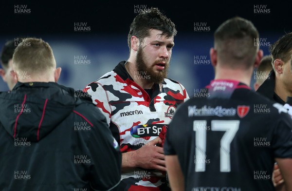 190216 - Ospreys v Edinburgh - Guinness PRO12 - Grant Gilchrist of Edinburgh