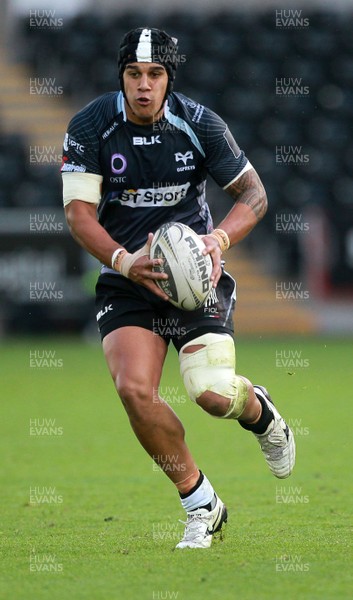 210914 - Ospreys v Edinburgh - Guinness PRO12 - Josh Matavesi of Ospreys  