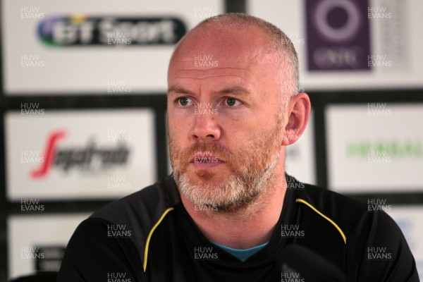 210914 - Ospreys v Edinburgh - Guinness PRO12 - Steve Tandy head coach of Ospreys answers questions from the press 