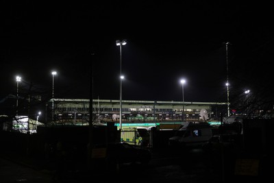 230126 - Ospreys v Emirates Lions - United Rugby Championship - General View of Brewery Field