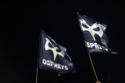 230126 - Ospreys v Emirates Lions - United Rugby Championship - Ospreys flag