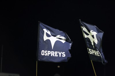 230126 - Ospreys v Emirates Lions - United Rugby Championship - Ospreys flag