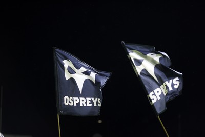 230126 - Ospreys v Emirates Lions - United Rugby Championship - Ospreys flag