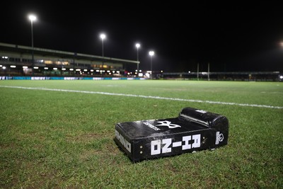 230126 - Ospreys v Emirates Lions - United Rugby Championship - Ospreys tackle bags