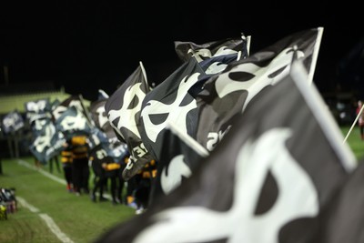 230126 - Ospreys v Emirates Lions - United Rugby Championship - Ospreys tackle bags